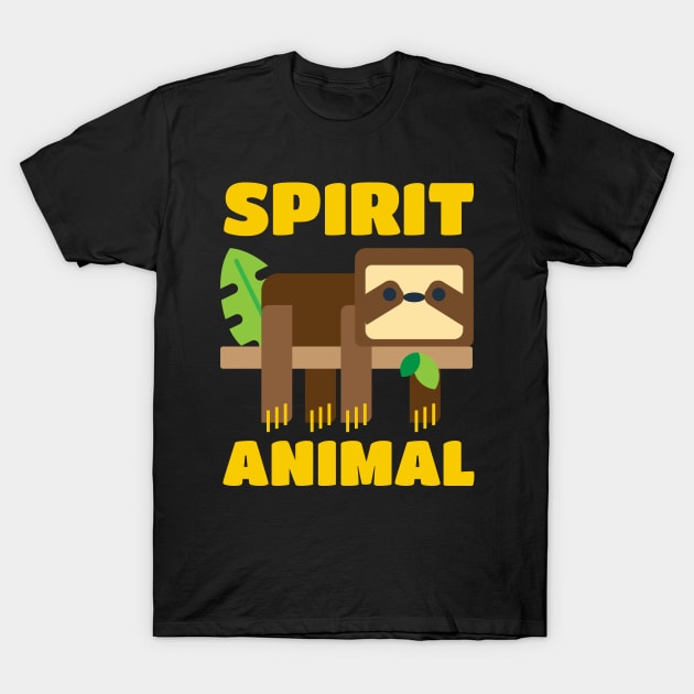 My Spirit Animal Is A Sloth - Three Toed Slow T-Shirt by PozureTees108